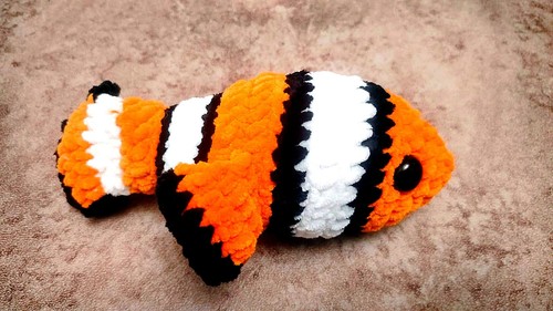 Peluche all uncinetto pesce - peluche, all'uncinetto