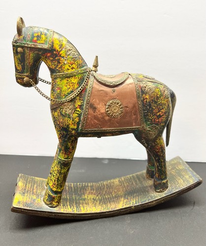 Statuina cavallo legno - statuina,
