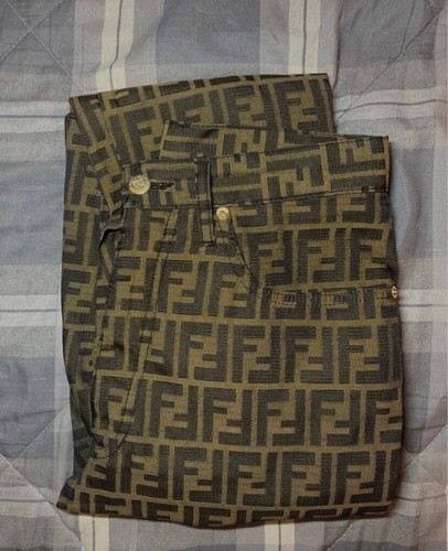 Fendi pantaloni zucca monogram - zucca,