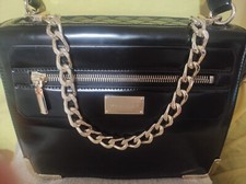 Borsa donna a Tracolla e a Mano Vera Pelle nera Made in Italy marchio "Mangano"