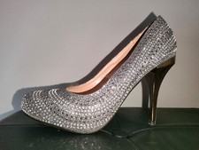 Scarpe donna tacco N.37 Nuove Argento