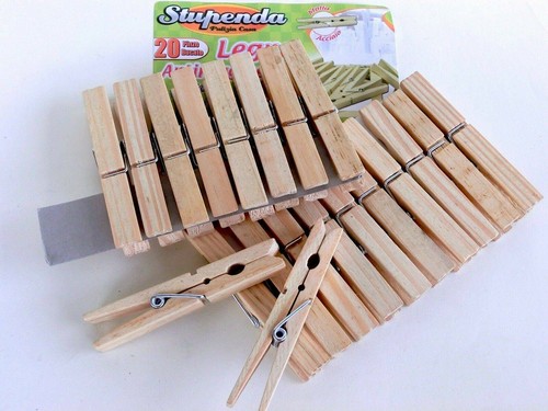 Mollette legno pezzi 8cm - mollette,