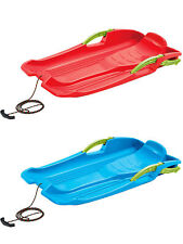 Slitta per bambini Slitta con sterzo Bob Toboggan Snow Glider Freni Fune da...