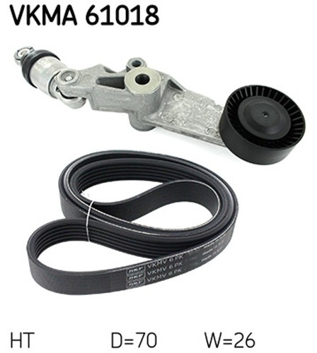 Kit cinghia trapezoidale - , skf
