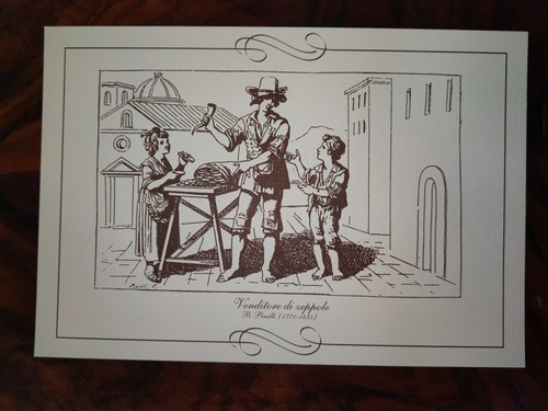 Stampa venditore zeppole b - di,