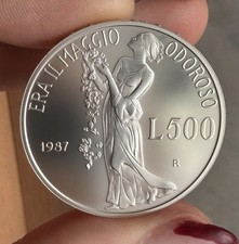 500 LIRE 1987 GIACOMO LEOPARDI