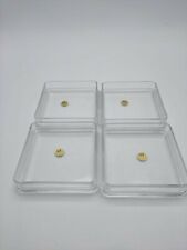 SET 4 ANITPASTIERE VINTAGE IN CRISTALLO RCR ROYAL CRYSTAL ROCK MADE IN ITALY