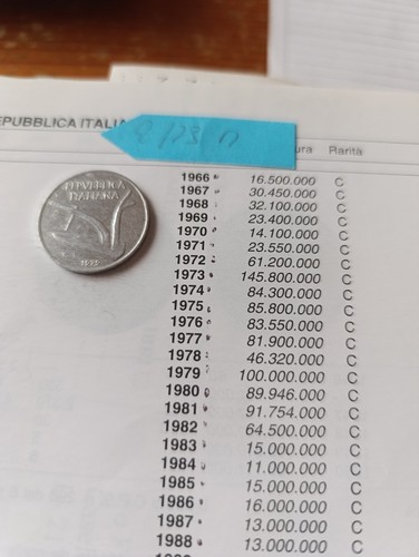 Moneta lire del 1979 - moneta,