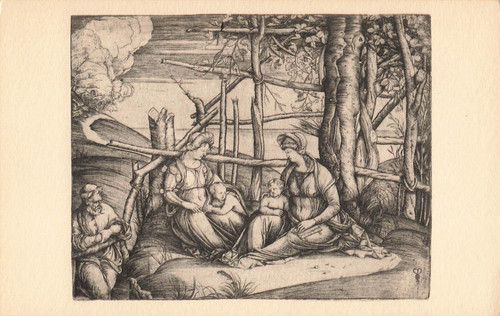 Cartolina incisione sacra - incisione,