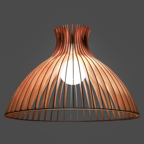 Lampada legno ombrello - legno, "l'ombrello"