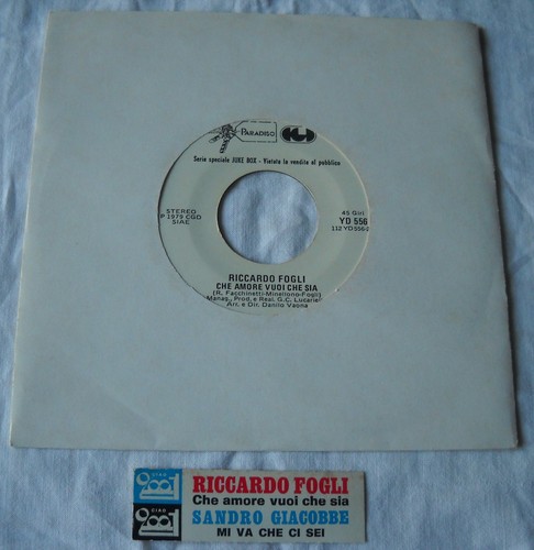 Riccardo fogli che amore vuoi - riccardo,