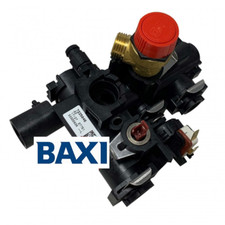 Gruppo blocco idraulico mandata caldaia Baxi Duo-Tec Compact, Eco Compact, Eco5