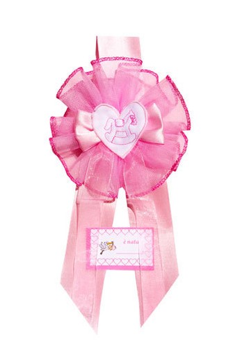 Fiocco nascita rosa - ,