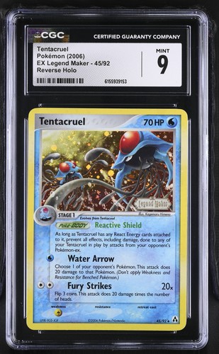 Cgc mint tentacruel - tentacruel, ex