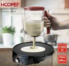 Piastra per Crepes 1200W Pancake Piadine Dolci Salate Crepiera Elettrica Creps