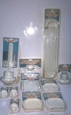 SET ACCESSORI DA BAGNO ALLIBERT - IN PLASTICA - COLORE BIANCO.