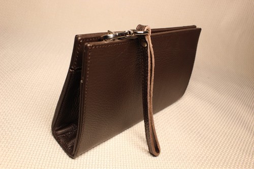 Borsello vera pelle marrone - borsello,