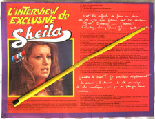 Clipping PODIUM 1977 : SHEILA 1p ( Interview ) et au dos C. FRANCOIS et ULRIKA .