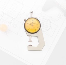 Misuratore di spessore quadrante 0-20 mm/0,1 mm tester misuratore di carta in pelle per tubo cavo