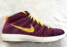 Nike 554969 085 LUNAR FLYKNIT CHUKKA 'GRANDE VIOLA LASER ARANCIONE taglia 8
