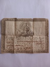 Attestato del 1790 - , per