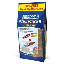 Prodac Pond Color Stick MANGIME 5 kg + 2.5 Gratis Carpe Koi Pesci Rossi LAGHETTO