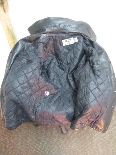 Vintage schott 740n pelle navy - vintage,