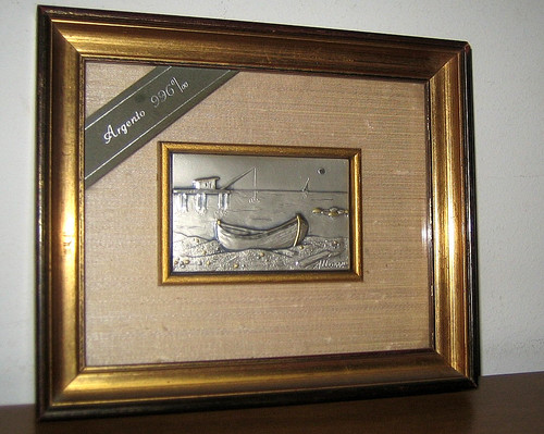 Quadro lastra argento - 996, acca
