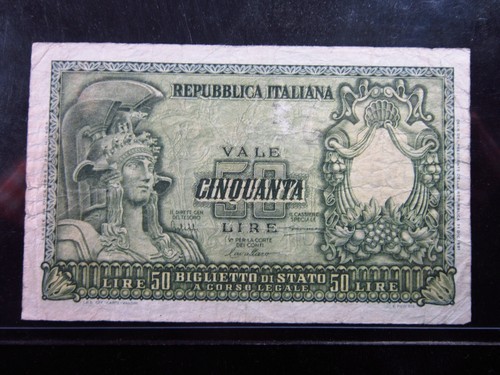 Italia lire 1951 - 50, ministero