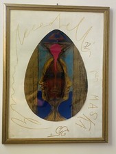 BRUNO CECCOBELLI Litografia Originale 1992 “Vi Muovo Le Labbra”