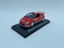 MODELLINO AUTO PEUGEOT 307 WRC RALLYE 2004 ROSSA - EDICOLA - SCALA 1:43 CON BASE