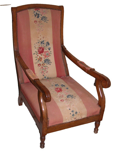 Poltroncina legno stoffa - poltroncina,