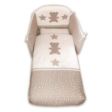 Italbaby Piumone lettino set 4 pz STELLINE Grey 120 95 97