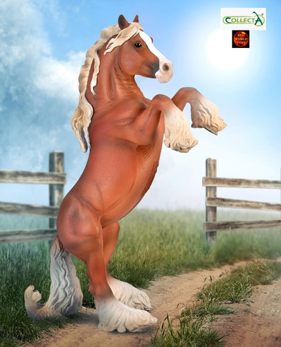 Gypsy vanner mare rearing - gypsy,