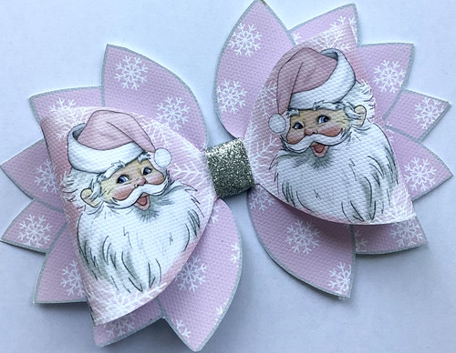 Fiocco rosa babbo - fiocco, natale