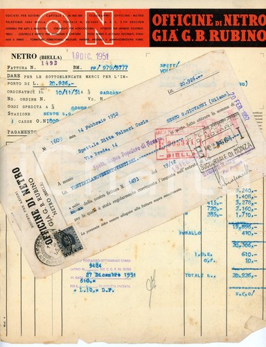 1951 officine netro - officine, di
