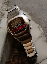 OROLOGIO HEUER CHRONOSPLIT  REF 100.703  LED/LCD CRONO RARITÀ VERSION SILVER