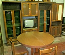 SOGGIORNO COMPLETO (4 el. Lam.+Tavolo; 6 Sedie) Misure: L.320x40x H.203 ROS-URDE