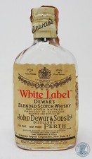 Miniature / Mignon Scotch Whisky WHITE LABEL con Clip