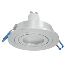 Faretto argentato incasso 80mm