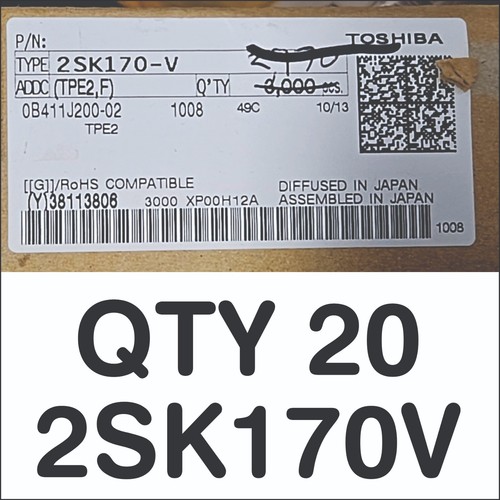 Qtà 2sk170v toshiba - 20, j-fet