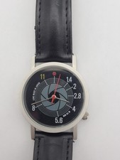 Orologio Fotografo Tempus Fugit Unisex Tono Argento Nuovo Batteria Funzionante