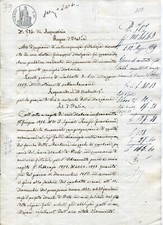 1879 antico atto notarile - antico,