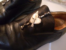 THINK! SCARPE VERA PELLE CUORE ARGENTO n° 37 UNICHE e MERAVIGLIOSE! - 300 € -