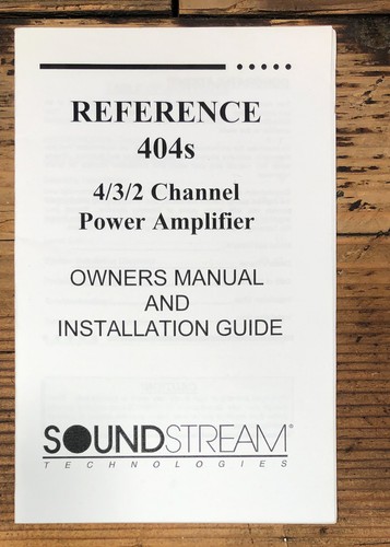 Amplificatore soundstream - amplificatore,