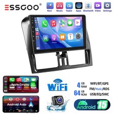 Autoradio 9" Android 15 4+64GB GPS Carplay WiFi BT fotocamera per Volvo XC60 2008-17