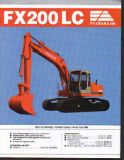 Foglietto brochure escavatore