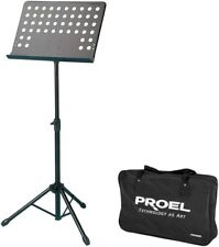 Proel RSM360M  Leggio Musicale professionale per spartiti preforato con Borsa
