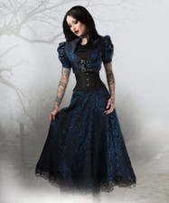 Gonna gotica steampunk pizzo