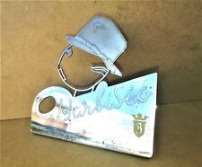 BARBISIO – TARGA PUBBLICITARIA DA VETRINA – VINTAGE - ACCIAIO – MILANO - ANNI 50